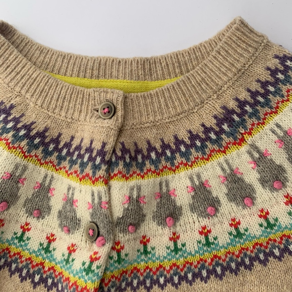 Mini Boden girls bunny cardi